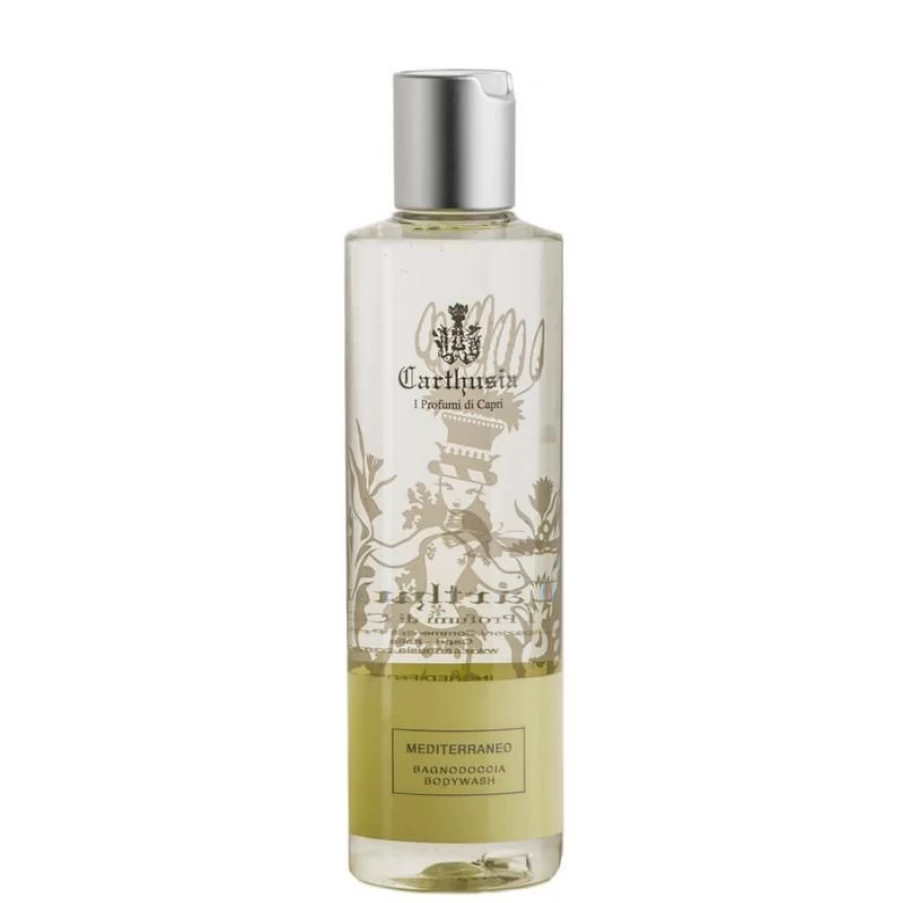 Carthusia Mediterraneo Shower Gel - Luxury Italian Body Wash with Mediterranean Fragrance