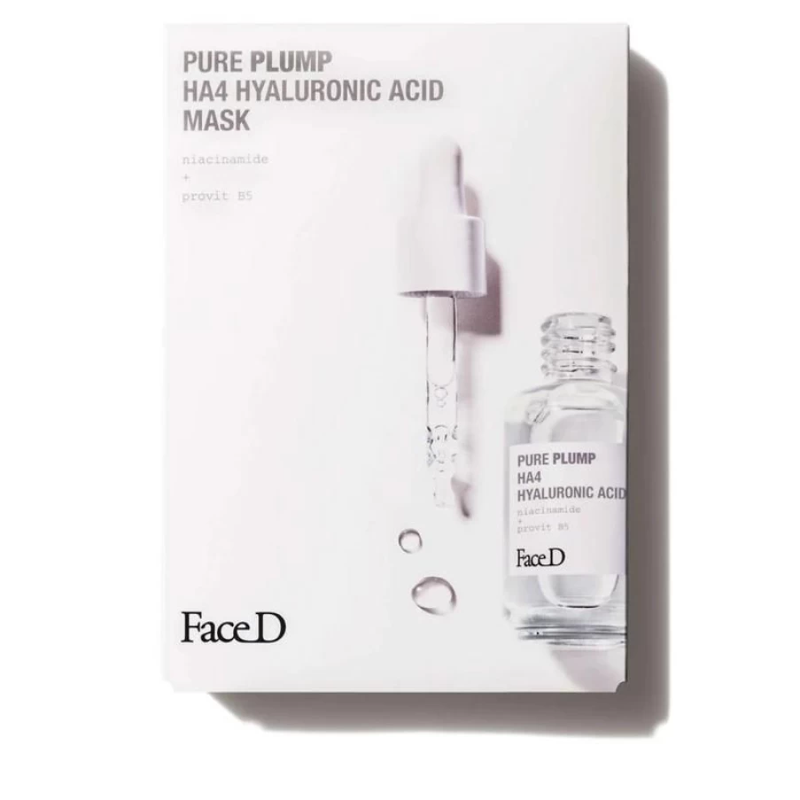 "FaceD Pure Plump Hydrating Facial Mask - Single Sheet for Deep Moisturizing"