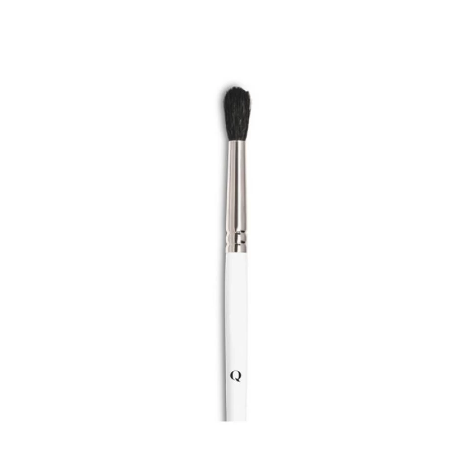 QStudio Flame-Shaped Crease Brush P13 - Precision Eye Contour Makeup Tool