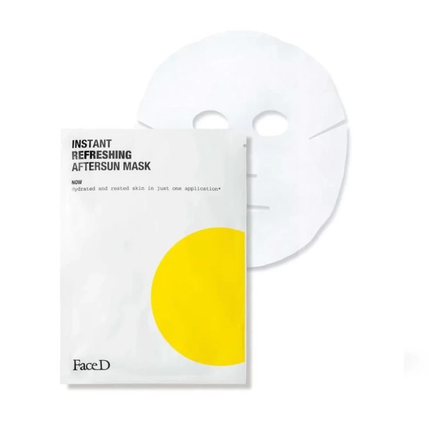 "FaceD Instant Cooling Aftersun Mask – Soothe & Hydrate Sun-Kissed Skin"
