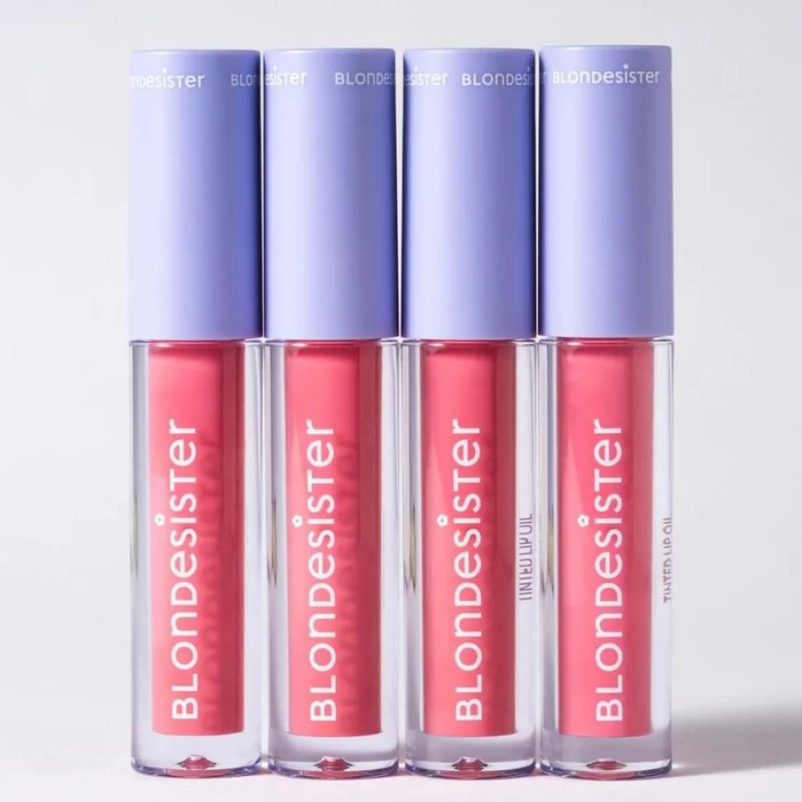 Blondesheer Sweet Gloss Tinted Lip Oil in 02 Pink Chocolate - Hydrating & Shiny Lip Stain