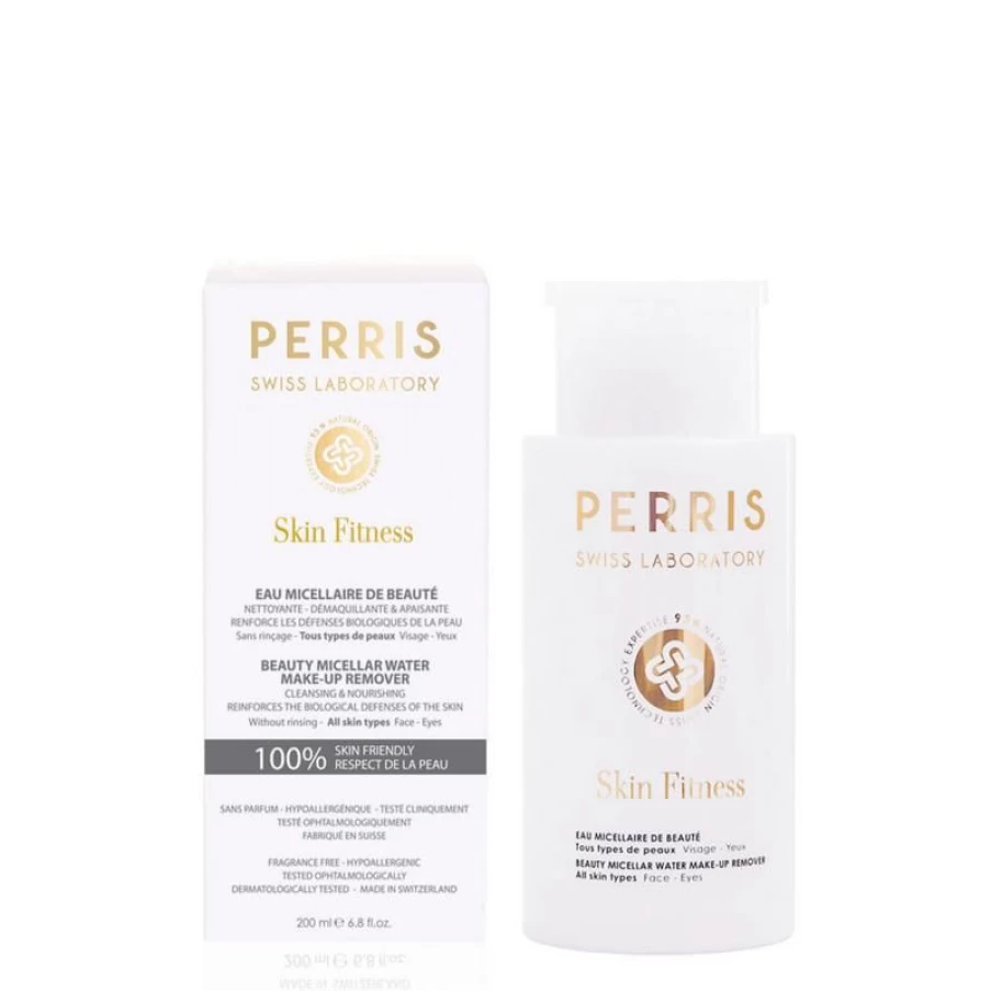Perris Swiss Laboratory Micellar Cleansing Water for Face & Eyes – Gentle Makeup Remover & Skin Hydration