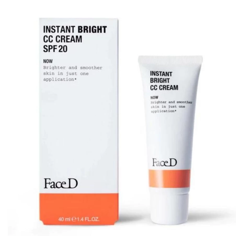 FaceD CC Cream with SPF 20 - Medium Coverage, Natural Finish, Oil-Free Formula