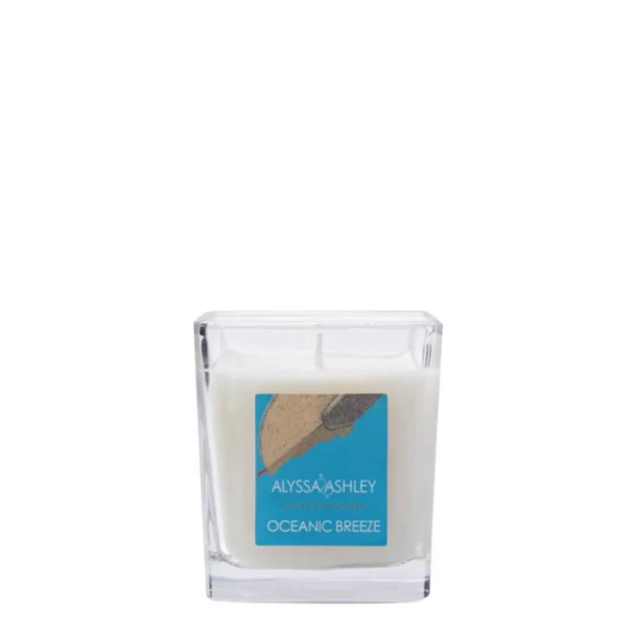Alyssa Ashley Oceanic Breeze Scented Candle for Home Fragrance and Relaxation