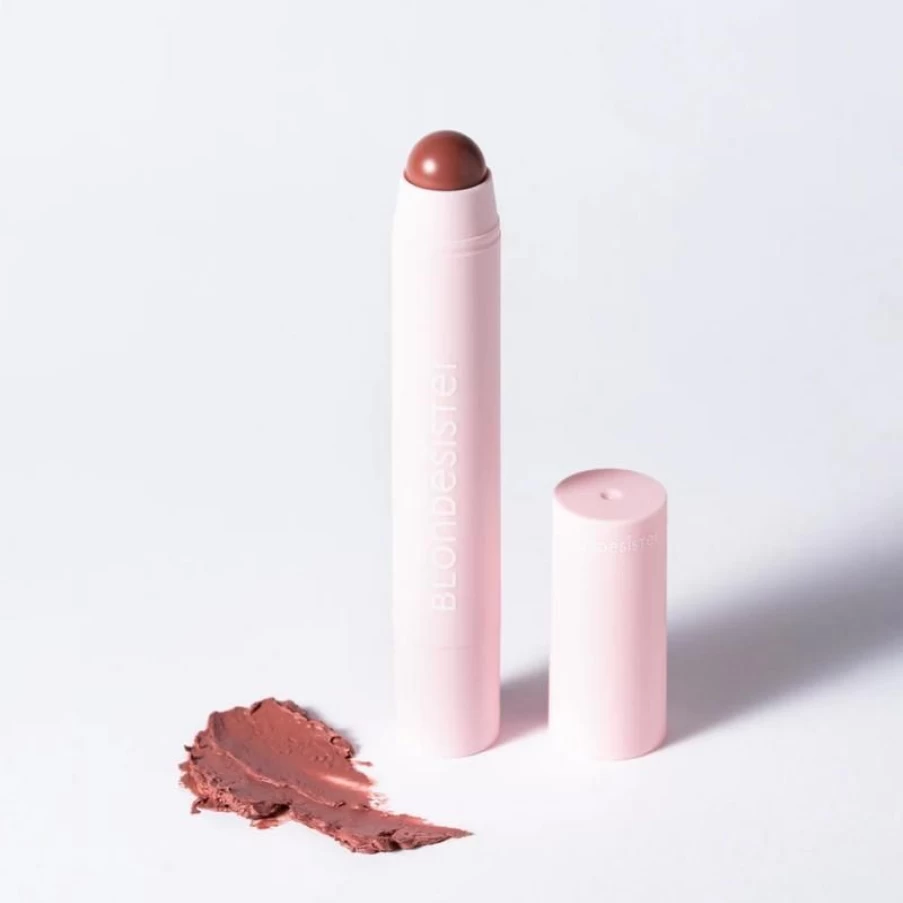 Blondesheer 2-in-1 Lip & Cheek Cream - Rosey Beige Tint for Natural Makeup Look
