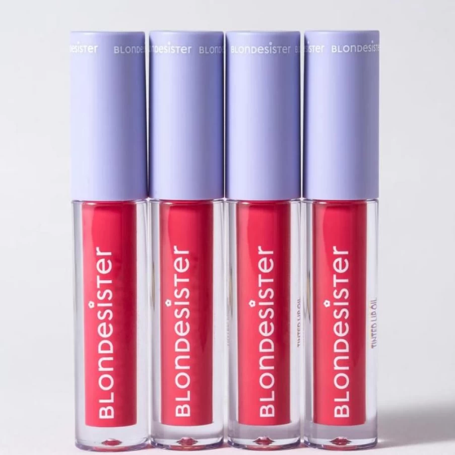 Blondesheer Sweet Gloss Tinted Lip Oil - Cherry Pie Shade 03, Hydrating & Shiny Lip Finish
