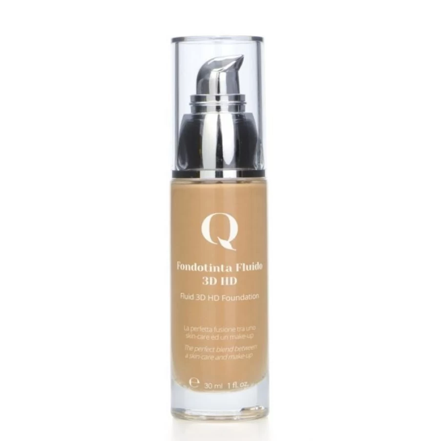 QStudio 3D HD Fluid Foundation - 30ml Flawless Liquid Makeup for Natural Coverage