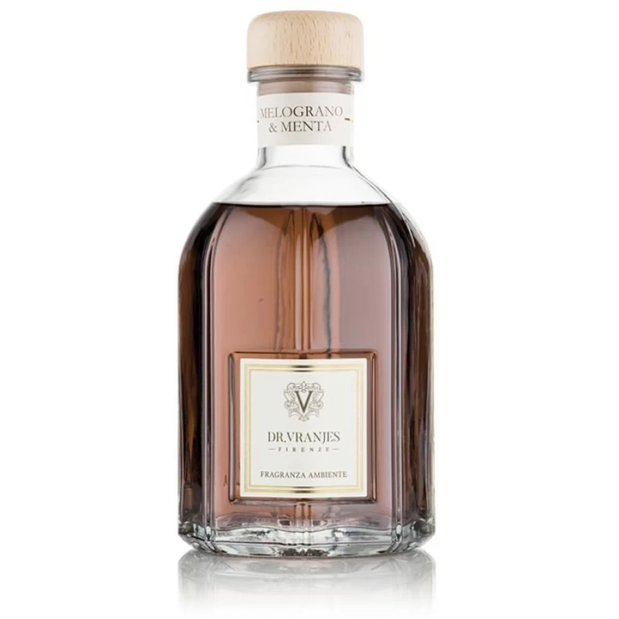 Dr. Vranjes Melograno Menta Luxury Home Fragrance - Aromatic Pomegranate & Mint Scented Candle