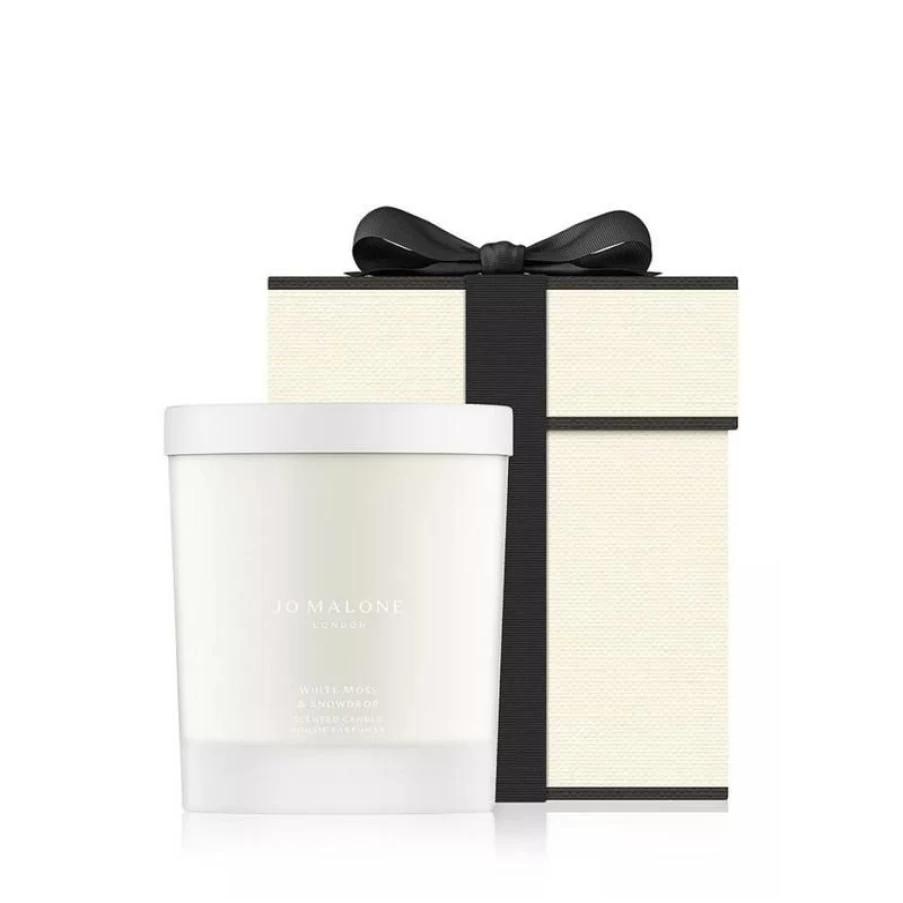 Jo Malone London White Moss & Snowdrop Scented Home Candle for Aromatherapy and Relaxation
