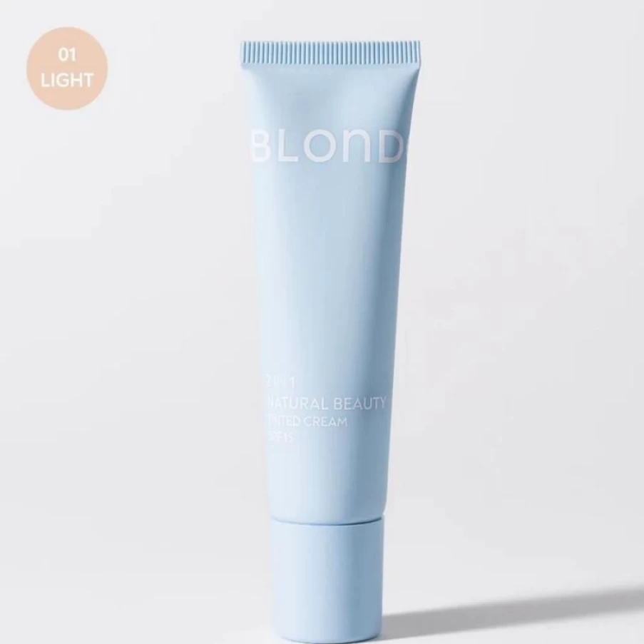 Blondesheer Tinted Cream 01 Light - Lightweight Sheer Foundation with Natural Finish