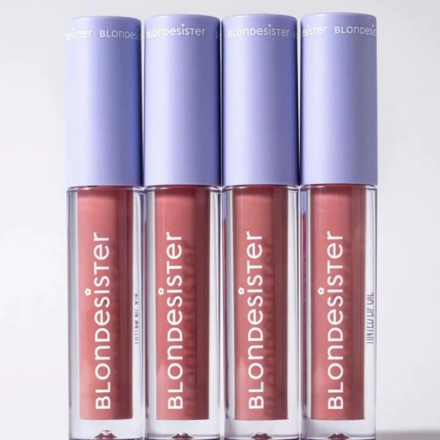 Blondesheer Sweet Gloss Tinted Lip Oil in 01 Sugar Nude - Hydrating & Shiny Lip Stain