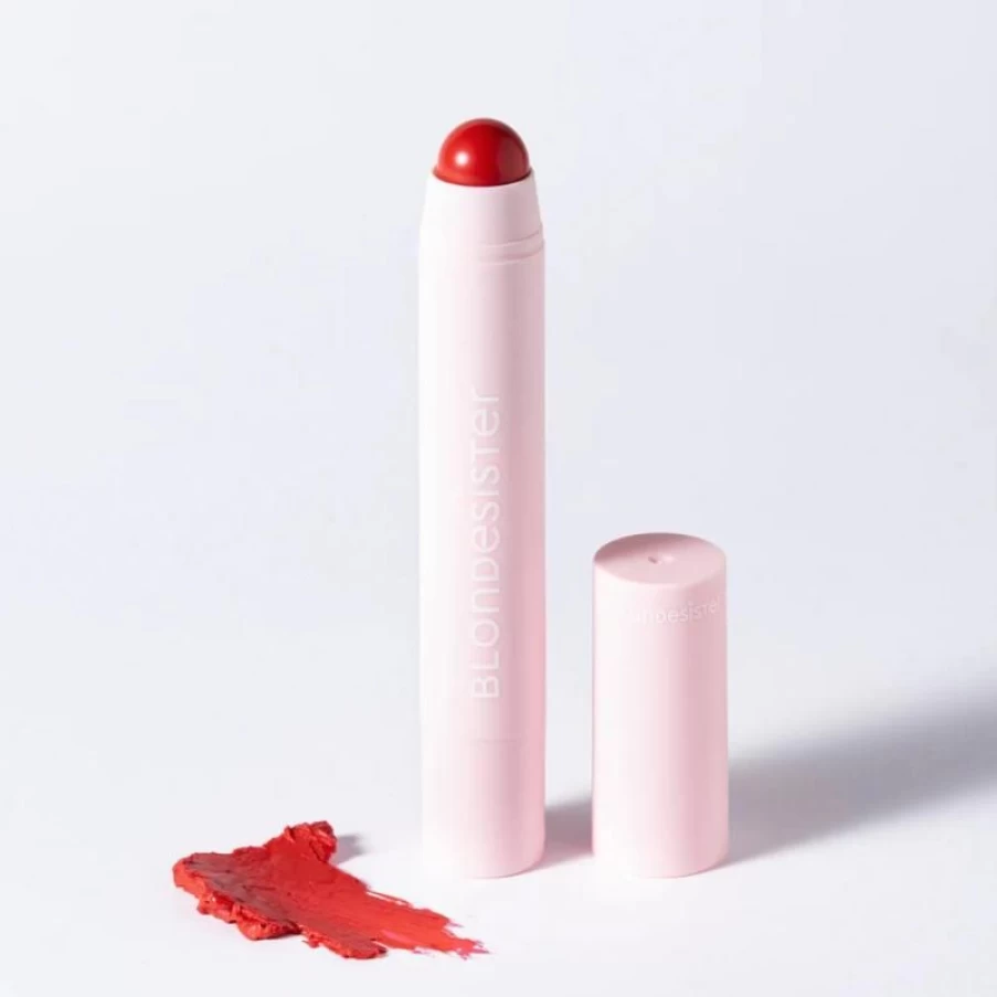 Blondesister 2 In 1 Lip & Cheek Tint - Fire Red 03 | Multi-Use Makeup for Lips & Cheeks