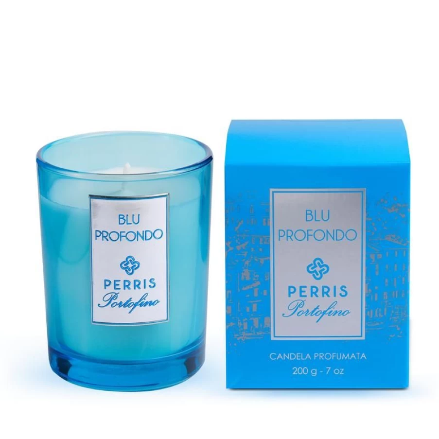 Perris Portofino Blu Profondo Scented Candle for Home Fragrance