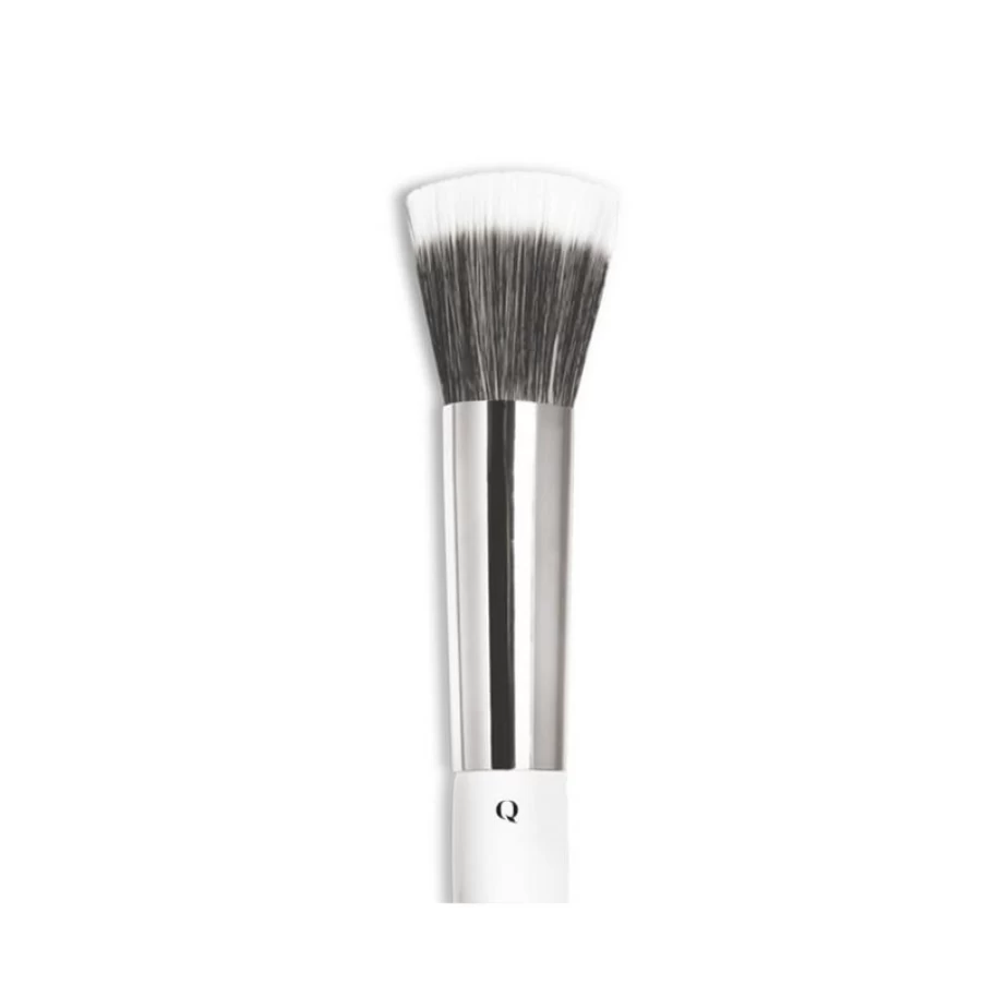 QStudio Duo Fiber Round Foundation Brush P03 - Soft Bristles for Flawless Makeup Application