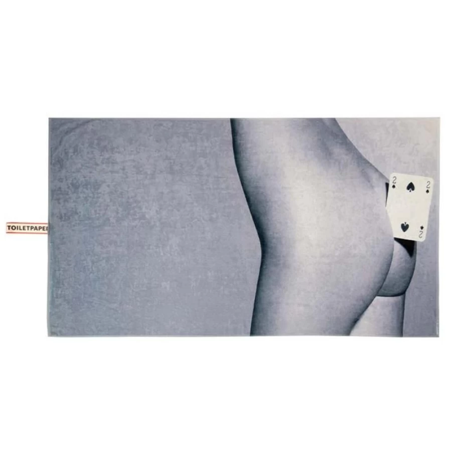 "Toiletpaper Brand Two Of Spades Beach Towel - Stylish and Comfortable Sand Towel for Summer"