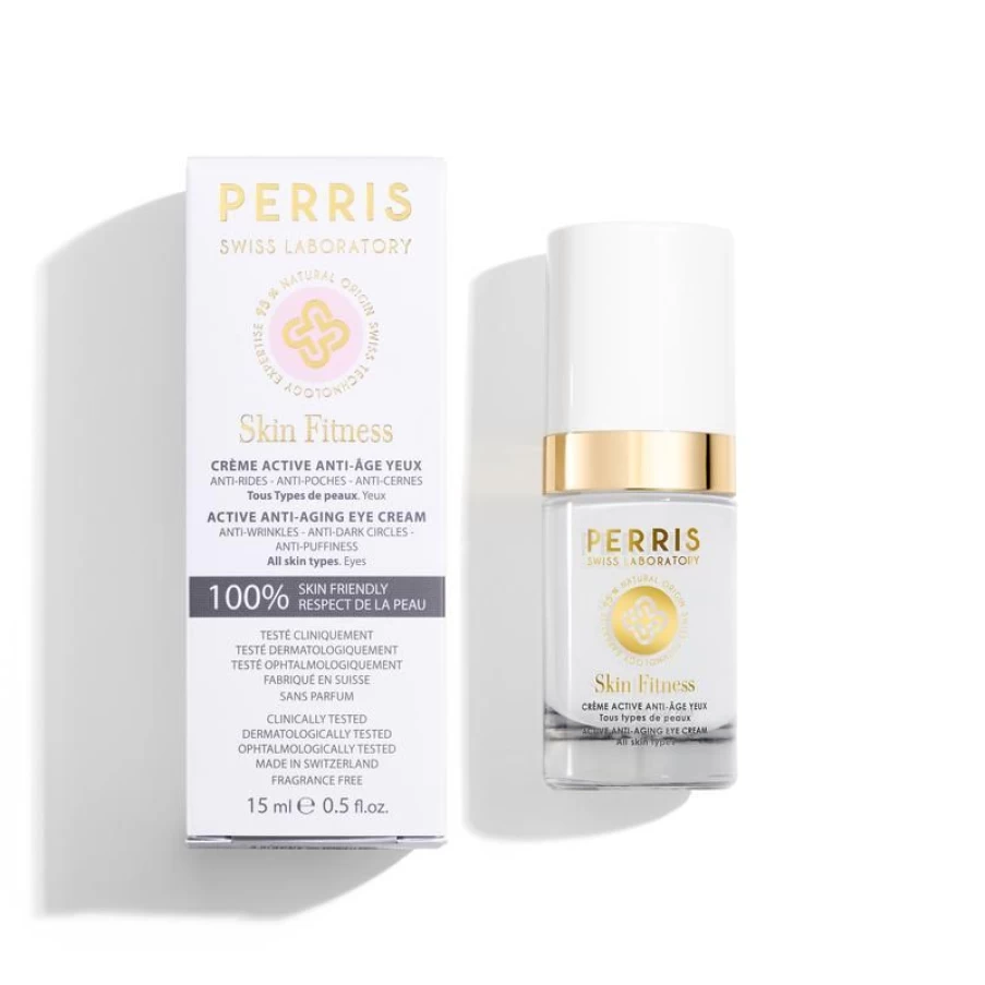 Perris Swiss Laboratory Active Anti-Aging Eye Cream - Reduce Wrinkles & Dark Circles for Youthful Eyes