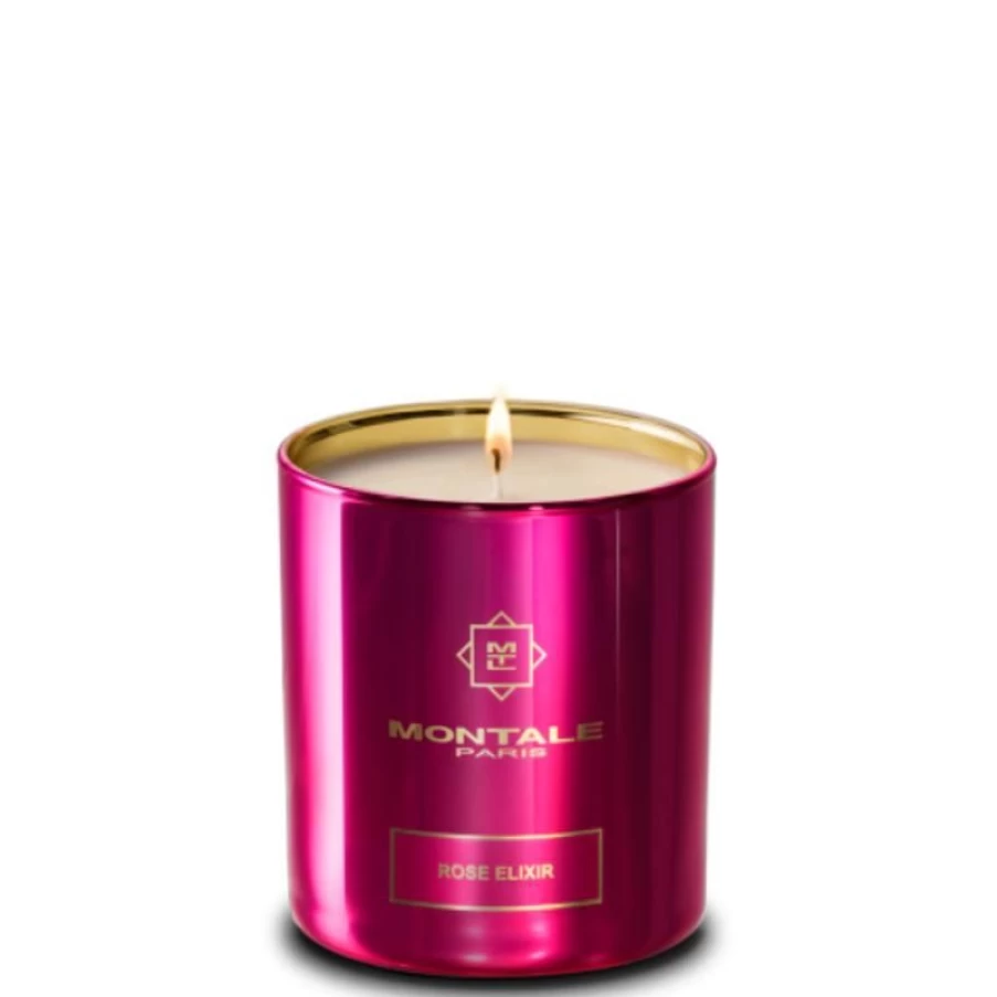 Montale Paris Rose Elixir Perfume - Luxury Floral Scented Candle for Home Aromatherapy