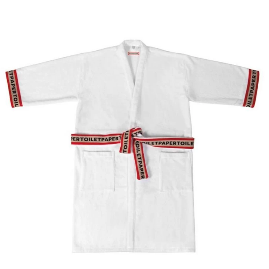 "Toiletpaper Brand Kimono Bathrobe for Women & Men - Comfortable L/XL Size Lightweight Lounge Robe"
