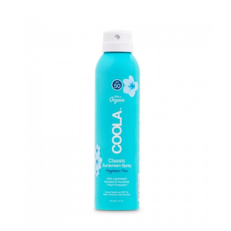 Coola Classic Body Organic Sunscreen Spray SPF 50 - Natural, Water-Resistant, Broad Spectrum Protection