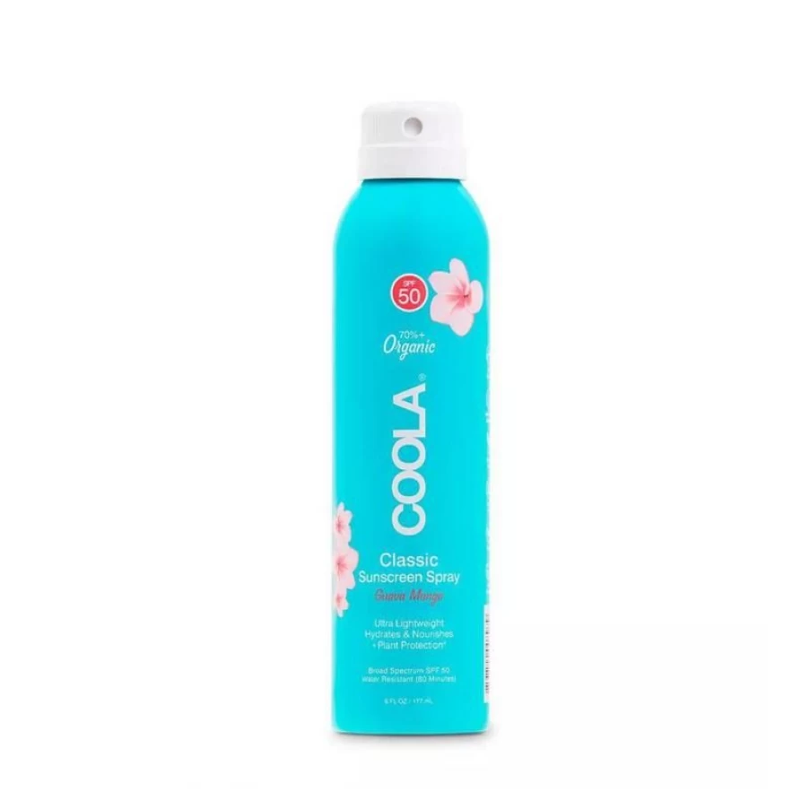 Coola Classic Body Organic Sunscreen Spray SPF 50 - Natural, Water-Resistant, Broad Spectrum Protection