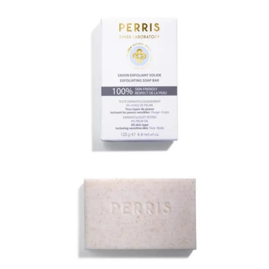 "Perris Swiss Laboratory Exfoliating Soap Bar - Natural Skin Renewal & Gentle Cleansing"