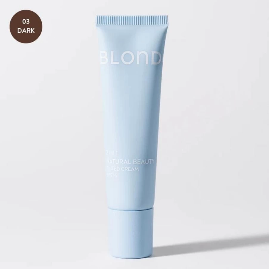 Blondesheer Tinted Cream 03 Dark - Natural Finish Moisturizing Foundation with Buildable Coverage