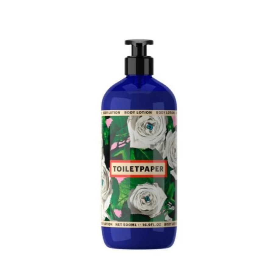 Toiletpaper Rosemary & Turkish Rose Scented Body Cream - 500ml Moisturizing Lotion for Hydrated Skin