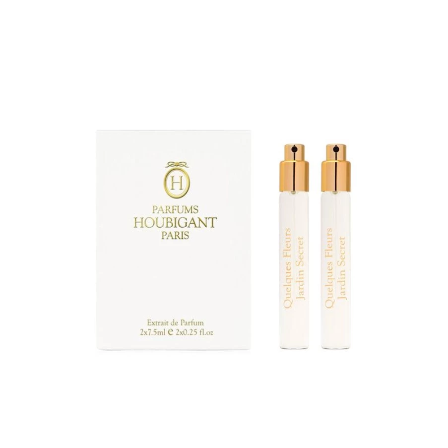 Houbigant Paris Quelques Fleurs Jardin Secret Travel Refillable Perfume Set
