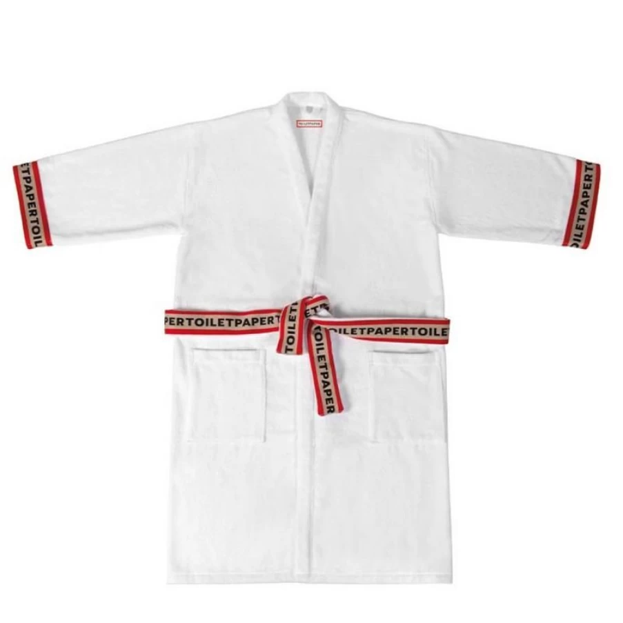 "Toiletpaper Brand Kimono Bathrobe - Comfortable S/M Size Loungewear"